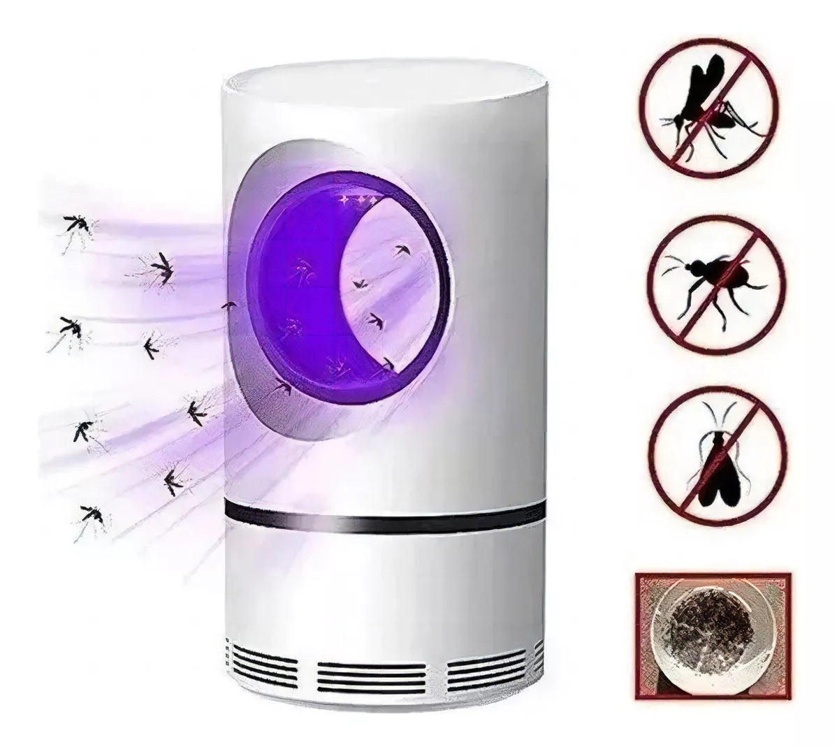 TRAMPA LAMPARA LED UV ANTI-MOSQUITOS