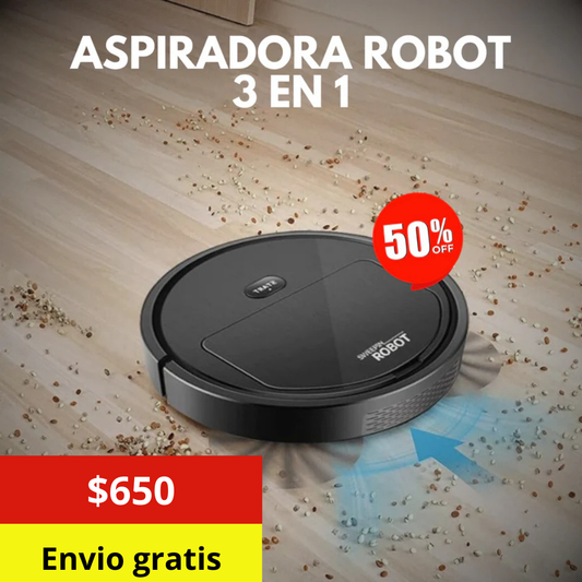 ASPIRADORA ROBOT INTELIGENTE 3 EN 1